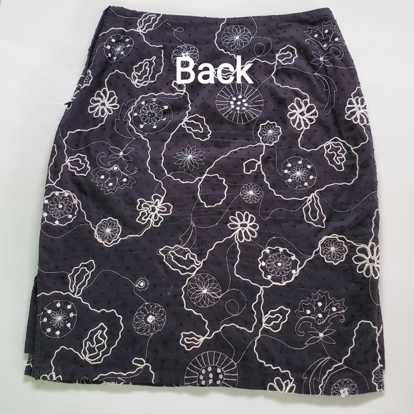 ts dixin Embroider S2 Cotton ALine Skirt - Picture 3 of 8
